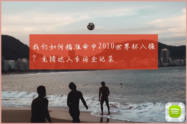我们如何精准命中2010世界杯八强?竞猜达人专访全记录