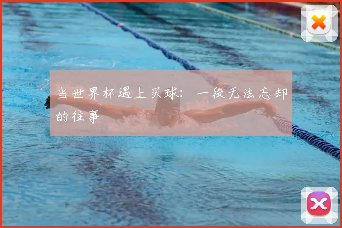 当世界杯遇上买球：一段无法忘却的往事